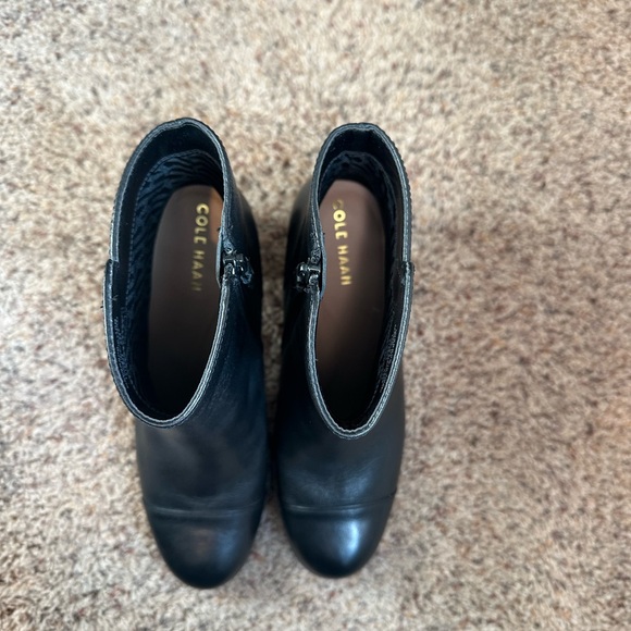 Cole Haan Women's Sleek Black Booties - Picture 1 of 8